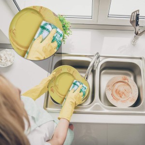 Boao 12 Pieces Kitchen Dish Cloths, Cotton, 4 Color, Square, 12