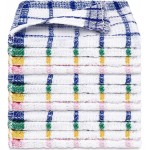 Boao 12 Pieces Kitchen Dish Cloths, Cotton, 4 Color, Square, 12