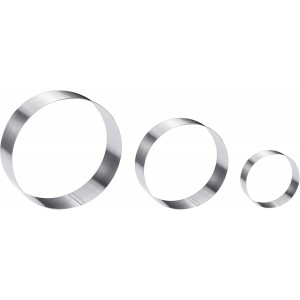 Large Round Cake Ring Set-4/6/8 Inch Bis...