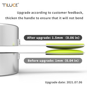 TILUCK measuring cups and magnetic measuring spoons set, stainless steel measuring cups, 6 double-sided stainless steel measuring spoons & 1 leveler (12)