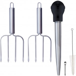 Stainless Steel Turkey Baster Syringe an...