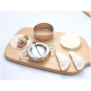 Dumplings Maker Set, Stainless Steel Dumpling Molds and Skin Maker