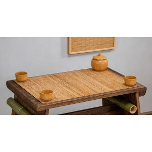 Dining Table Placemat, Heat-Resistant Place Mat Stain Resistant Anti-Skid Washable Bamboo Table Mat Placemat Kitchen Table mat