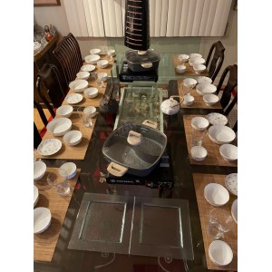 Dining Table Placemat, Heat-Resistant Place Mat Stain Resistant Anti-Skid Washable Bamboo Table Mat Placemat Kitchen Table mat