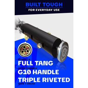 Dalstrong Meat Fork - 7 inch - The Impaler - Dual-Prong Carving & BBQ Fork - High Carbon Stainless Steel - G10 Garolite Handle - Professional Barbecue Carving Fork - Kitchen Utensils