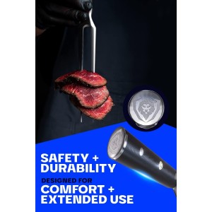 Dalstrong Meat Fork - 7 inch - The Impaler - Dual-Prong Carving & BBQ Fork - High Carbon Stainless Steel - G10 Garolite Handle - Professional Barbecue Carving Fork - Kitchen Utensils