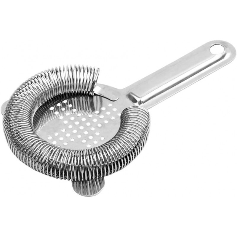 Hawthorne Cocktail Strainer - Stainless Steel Bar Strainer for Bartending, Bar Tool Drink Strainer for Bartenders and Mixologists