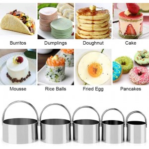 Pastry Cutter, Biscuit Cutter, Dough Scraper, Silicone Baking Mats, Stainless Steel Pastry Blender Set, Dough Cutter Biscuit Cutter Baking Pastry Mat Dough Blender Tools & Pastry Utensils (5 Pcs/Set)