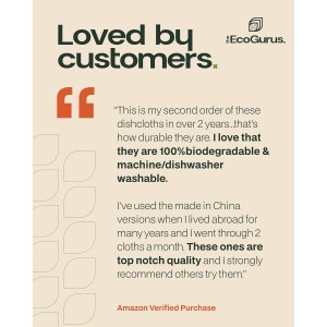 10 Pack Odour-Resistant Reusable Cleaning Cloths | Original Swedish Dishcloth | Made in Sweden | Suitable for All Surfaces | Biodegradable Cellulose Sponge | Kitchen & Bathroom | Multi-Coloured