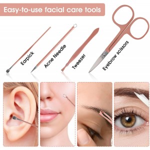 Nail Clippers and Beauty Tool Portable Set Manicure Set 12 in 1, with Pink Leather Bag, Suitable for Home, Workplace, Outdoor Travel, Gift Giving, Salon