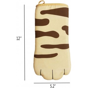 Oven Mitts Kitchen Cooking Baking Heat Resistant Cat Glove, 1 Pair Claw
