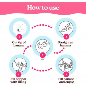Banana Loca® Kitchen Gadget - Core & Fill A Banana While Still In Its Peel