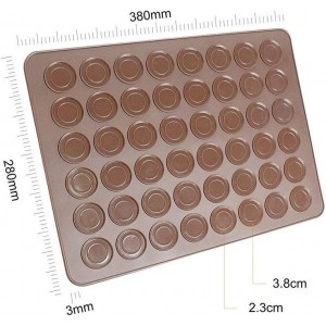 48 Hole Macarons Silicone Mat Baking Mold Silicone Macaron Kit Pastry Baking Mat and Decorating Piping Pot with 4pcs Nozzles
