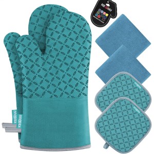 KEGOUU Oven Mitts and Pot Holders 6pcs S...