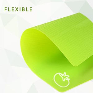 Flexible Plastic Cutting Boards for Kitchen, Upgrade Nonslip Cutting Board Set of 4, BPA-Free, Dishwasher Safe