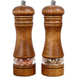 Haomacro Wood Salt and Pepper Grinder Mi...