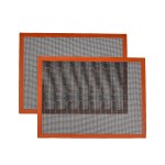 Amazon Basics Non-Stick Silicone Baking Mat, Non-Slip, Heat Resistant, for Dough Rolling, Reusable, Easy to Clean, Rectangular, 15.7