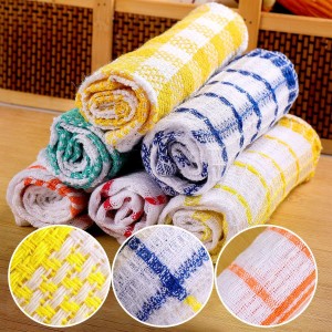 Patelai 12 Pcs Kitchen Dish Cloths for Washing Dishes Absorbent Dish Rags Cleaning Reusable Towels for Scrubbing Wipe Glass Summer Home Household Supplies(Bright Color,13.8'' X 13.8'', 11.8 x 11.8'')