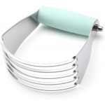 Spring Chef Medium Dough Blender - Stainless Steel Pastry Cutter Tool For Baking w/Thick Sharp Blades - Butter & Dough Cutter - Pastry Blender for Easy Mixing - Dishwasher Safe Kitchen Gadgets - Mint