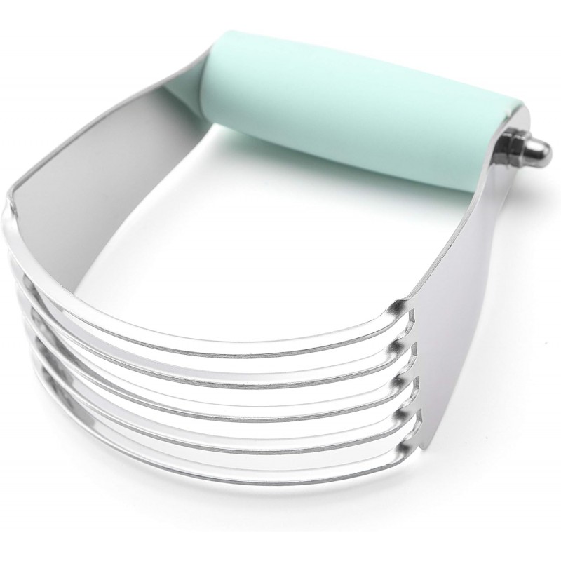 Spring Chef Medium Dough Blender - Stainless Steel Pastry Cutter Tool For Baking w/Thick Sharp Blades - Butter & Dough Cutter - Pastry Blender for Easy Mixing - Dishwasher Safe Kitchen Gadgets - Mint