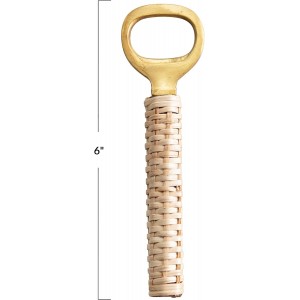 Creative Co-op Brass Handle Bottle Opener (DF3548)