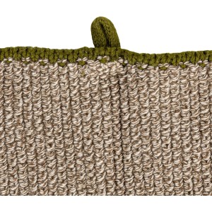 Creative Co-Op Square Cotton Knit (Set of 2) Dish Cloth, Multi (DF3785)