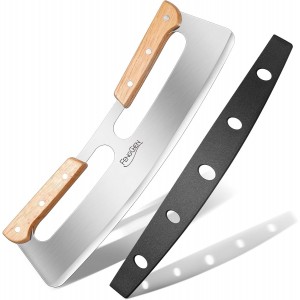 FENGCHEN 14Inch Pizza Cutter Rocker Styl...