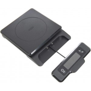 OXO Good Grips 5-lb Kitchen Scale with Pull-Out Display, Black