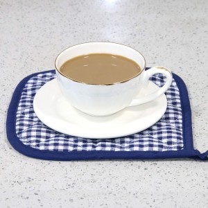 5 PCS Pot Holders for Kitchen, Cotton Potholers with Great Heat Resistance, Hot Pads, Trivets for Cooking and Baking Blue