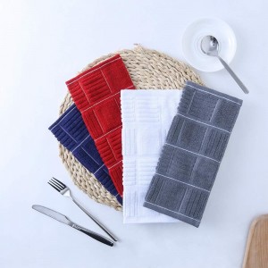 Glynniss Kitchen Dish Cloths for Washing Dishes, Cotton Dish Rags for Drying Cleaning, Pack of 8 Dishcloths (Grey, 12x12 inches)