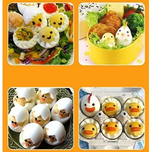 2 Pieces Egg Slicer,Egg Cutter,Egg Cutter for Hard Boiled Eggs,Cute Shape for Children's Bento Lunch Dishwasher Safe and Easy to Clean 2 Slicing Styles
