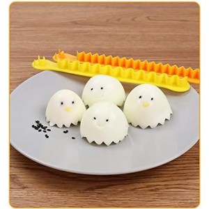 2 Pieces Egg Slicer,Egg Cutter,Egg Cutter for Hard Boiled Eggs,Cute Shape for Children's Bento Lunch Dishwasher Safe and Easy to Clean 2 Slicing Styles