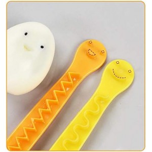 2 Pieces Egg Slicer,Egg Cutter,Egg Cutter for Hard Boiled Eggs,Cute Shape for Children's Bento Lunch Dishwasher Safe and Easy to Clean 2 Slicing Styles
