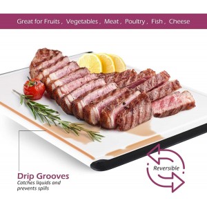 Extra-Large Cutting Board for Kitchen, 18” Reversible Cutting Board with Juice Groove, Dishwasher Safe Plastic Chopping Board Non-Slip Grip for Meal Prep, Meat, Vegetables, and Everyday Cooking
