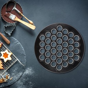 Russian Maker Dumplings Mold Metal Ravioli Maker Black