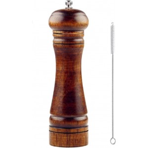 Wooden Pepper Mill or Salt Mill with a c...