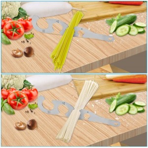 Spaghetti Pasta Measurer Tool with 4 Serving, Stainless Steel Spaghetti Measure Portion Control Gadgets for Kitchen Cooking Tool