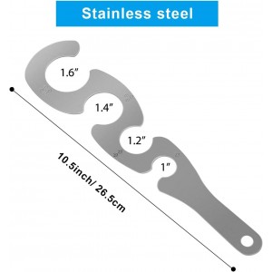 Spaghetti Pasta Measurer Tool with 4 Serving, Stainless Steel Spaghetti Measure Portion Control Gadgets for Kitchen Cooking Tool