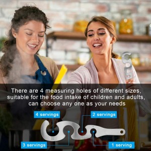 Spaghetti Pasta Measurer Tool with 4 Serving, Stainless Steel Spaghetti Measure Portion Control Gadgets for Kitchen Cooking Tool