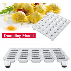 Dumpling Mould, Stainless Steel Ravioli Maker Pelmeni Maker 30 Holes Dumpling Maker Effortless Time Saving Dumpling Making