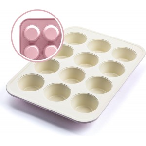GreenLife 12-Cup Muffin Pan, PFAS-Free H...