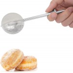 HULISEN Flour Duster for Baking, One-Handed Operation, 304 Stainless Steel Powdered Sugar Shaker Duster, Pick Up and Dust Flour Sifter, Gift Package