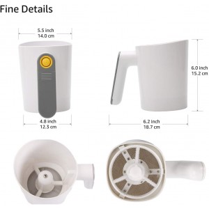 Battery Operated Electric Flour Sifter For Baking, Efficient and Effortless, Friendly to Arthritis Joint Pain, 4 Cup Large Capacity, Washable Bowl Easy to Clean, Safe Fine Stainless Steel Mesh Sieve