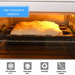 Silicone Baguette Pan,Nonstick 3 Wave Loaves French Toast Bread Baking Tray Bake Mold, Perforated Silicone Molds Loaf Pan, DIY Making Breadstick Cake Kitchen Baking Mould