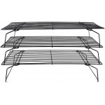 Cooling Rack, 3-Tier Stainless Steel Stackable Baking Cooking Cooling Racks for Cooling Roasting Grilling, Collapsible & Heavy Duty, Oven & Dishwasher Safe
