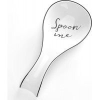 NJCharms Ceramic Spoon Rest for Stove Top, Porcelain Spoon Holder, Large Utensil Rest for Kitchen Counter, Spoon Rest for Spoon, Ladle, Spatula, Modern Farmhouse Kitchen Decor, 1 Pcs