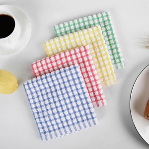 Oeleky Dish Cloths for Kitchen Washing Dishes, Super Absorbent Dish Rags, Cotton Kitchen Dish Towels Pack of 8, 12x12 Inches