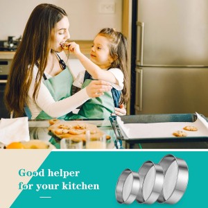 Patelai 3 Pcs Stainless Steel Round Flour Sifter Sieve Fine Mesh for Bake Decorate Cakes, Pies, Pastries, Cupcakes (6 Inch and 8 Inch 60 Mesh,7 Inch 40 Mesh)