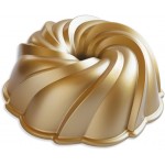 Nordic Ware Swirl Bundt Pan, 10-Cup, Gold