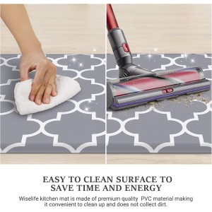 WISELIFE Kitchen Mat and Rugs Cushioned Anti-Fatigue,17.3